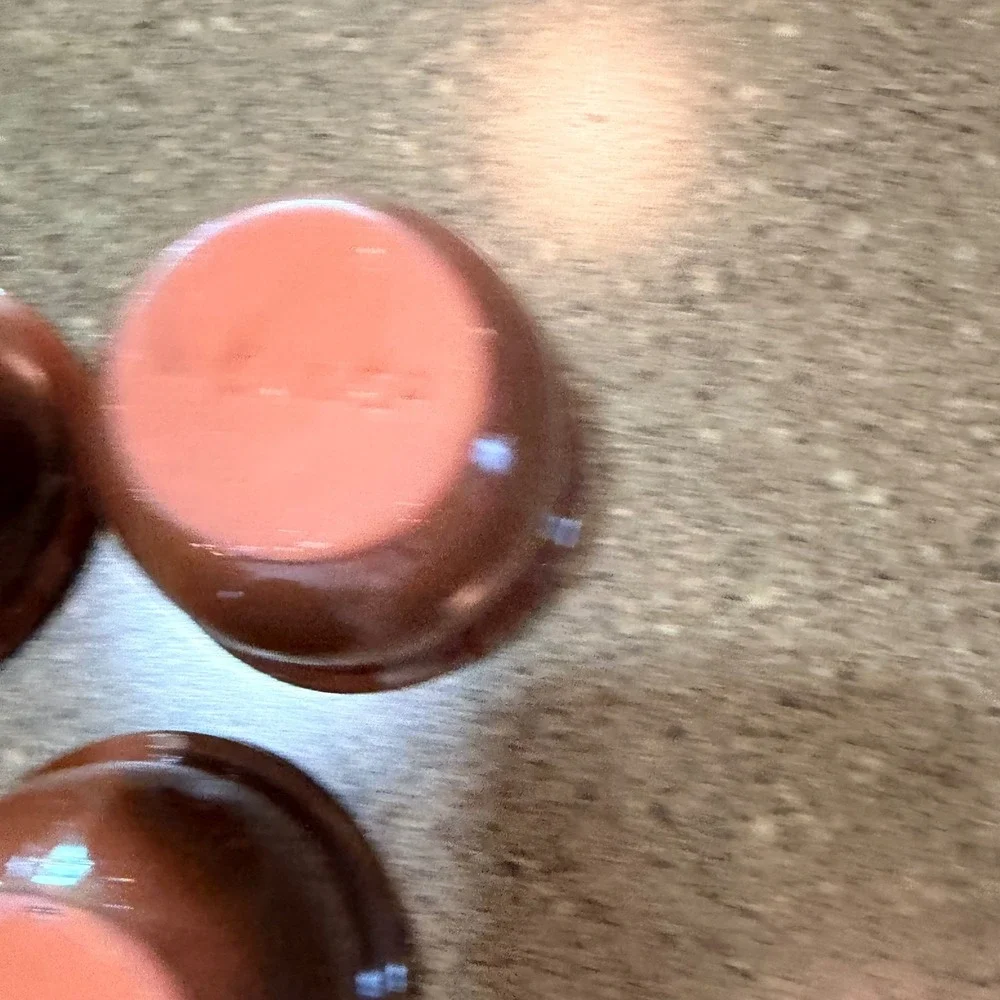 Vintage Weller Pottery Brown Glazed Cup Set of 3 Farmhouse USA